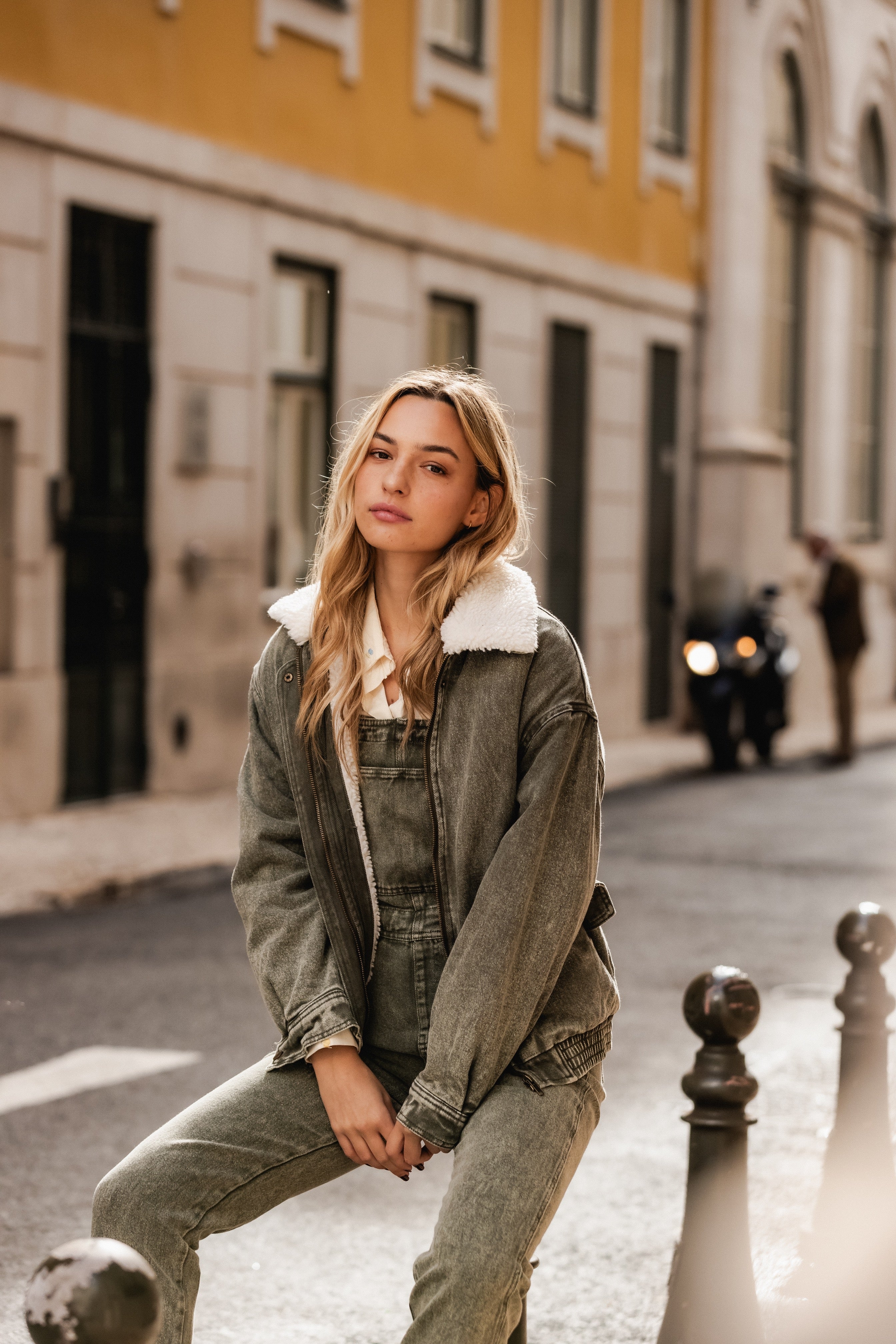 KAKI DENIM JACKET