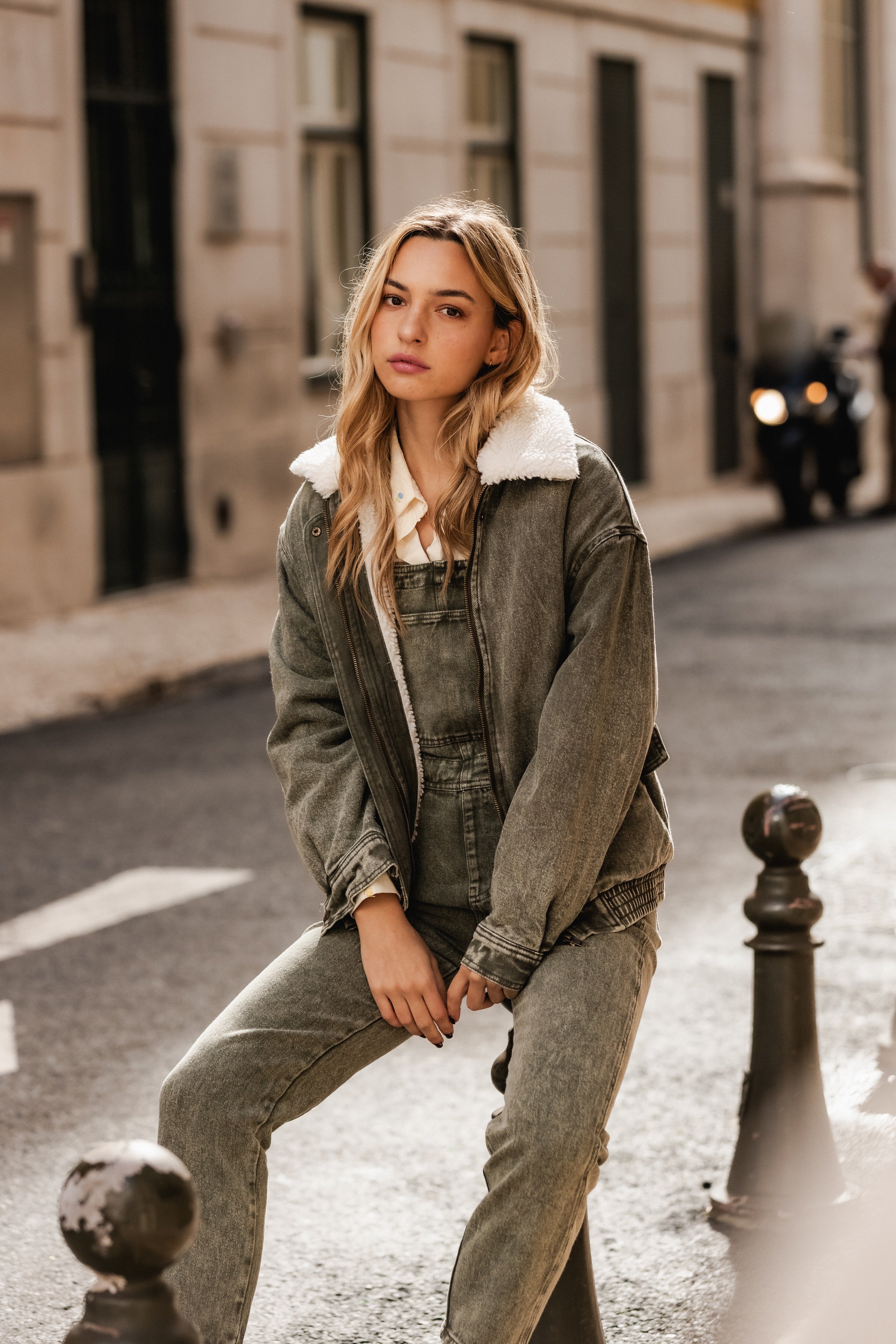 KAKI DENIM JACKET