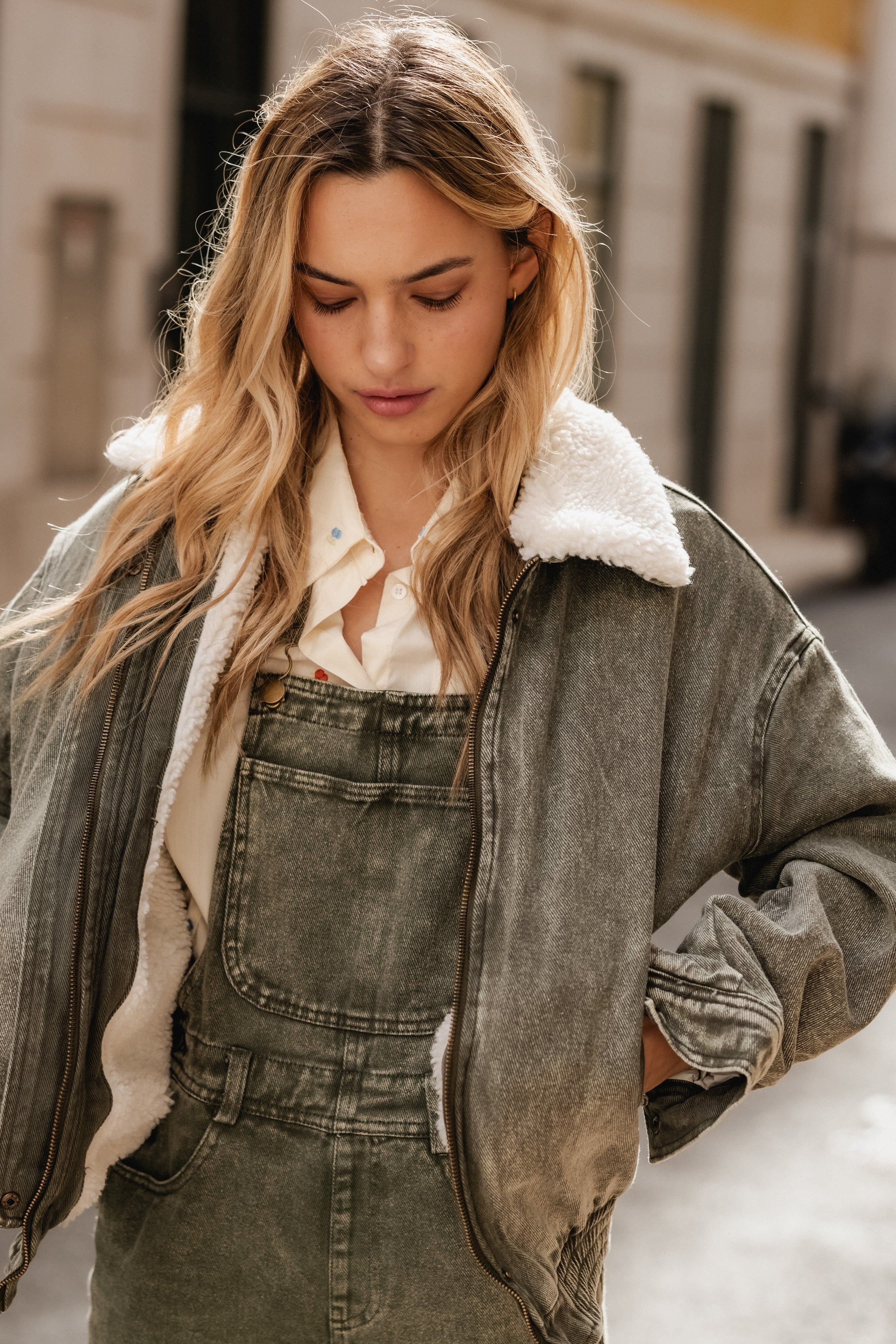 KAKI DENIM JACKET