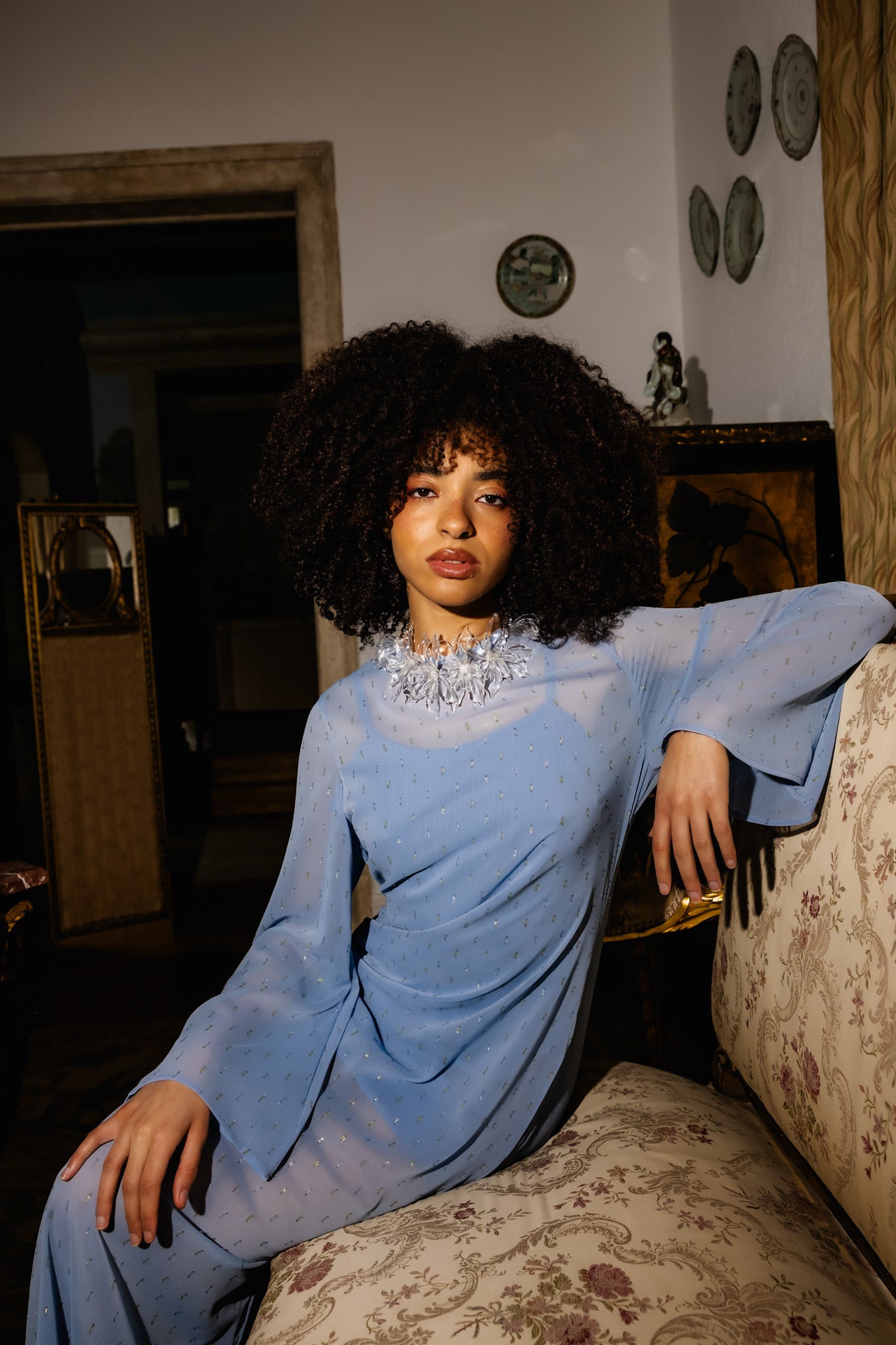 Vestido Farfalla - 2 em 1 - Azul