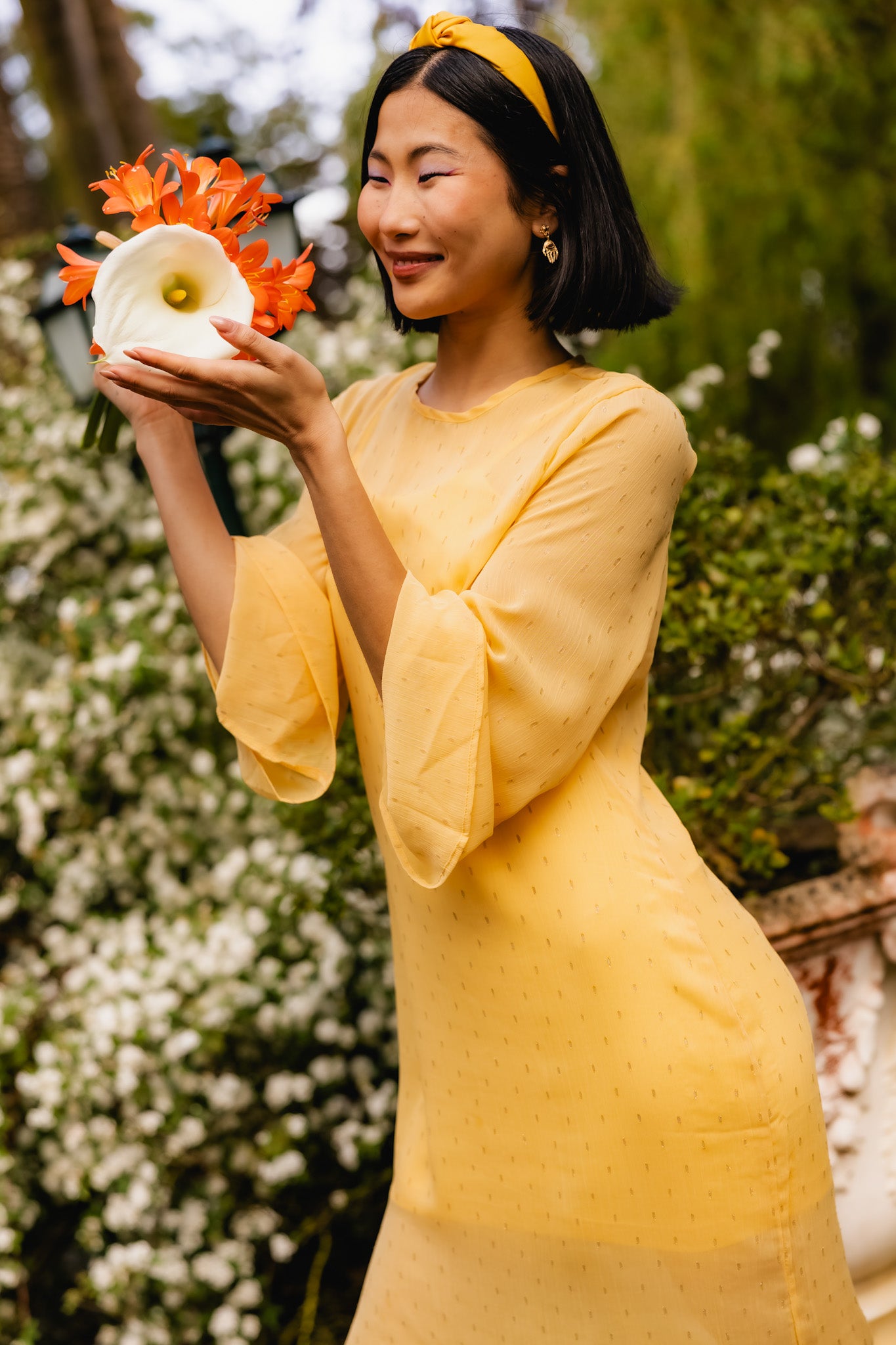 Vestido Farfalla - 2 em 1 - Amarelo