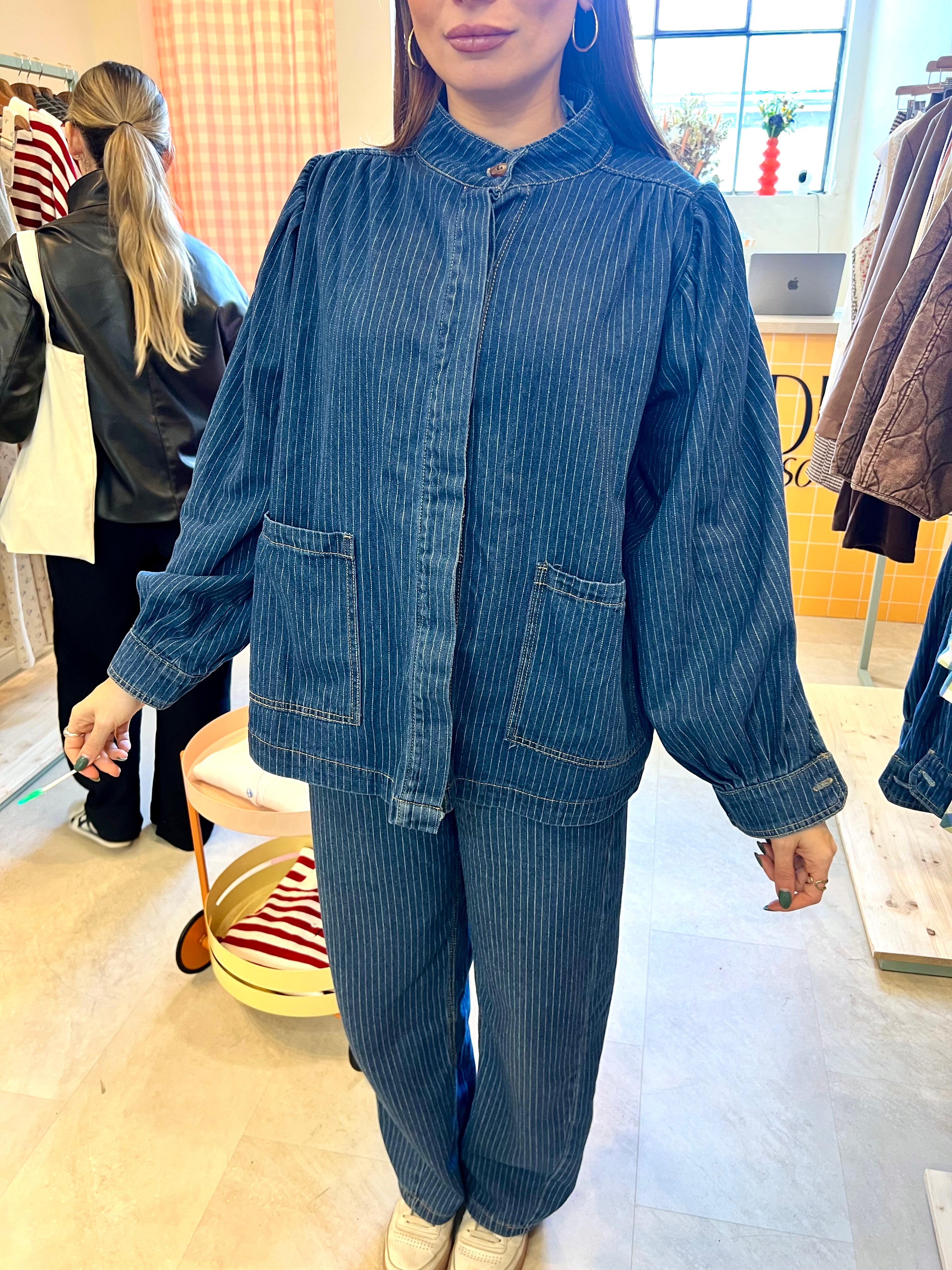 DENIM STRIPES JACKET