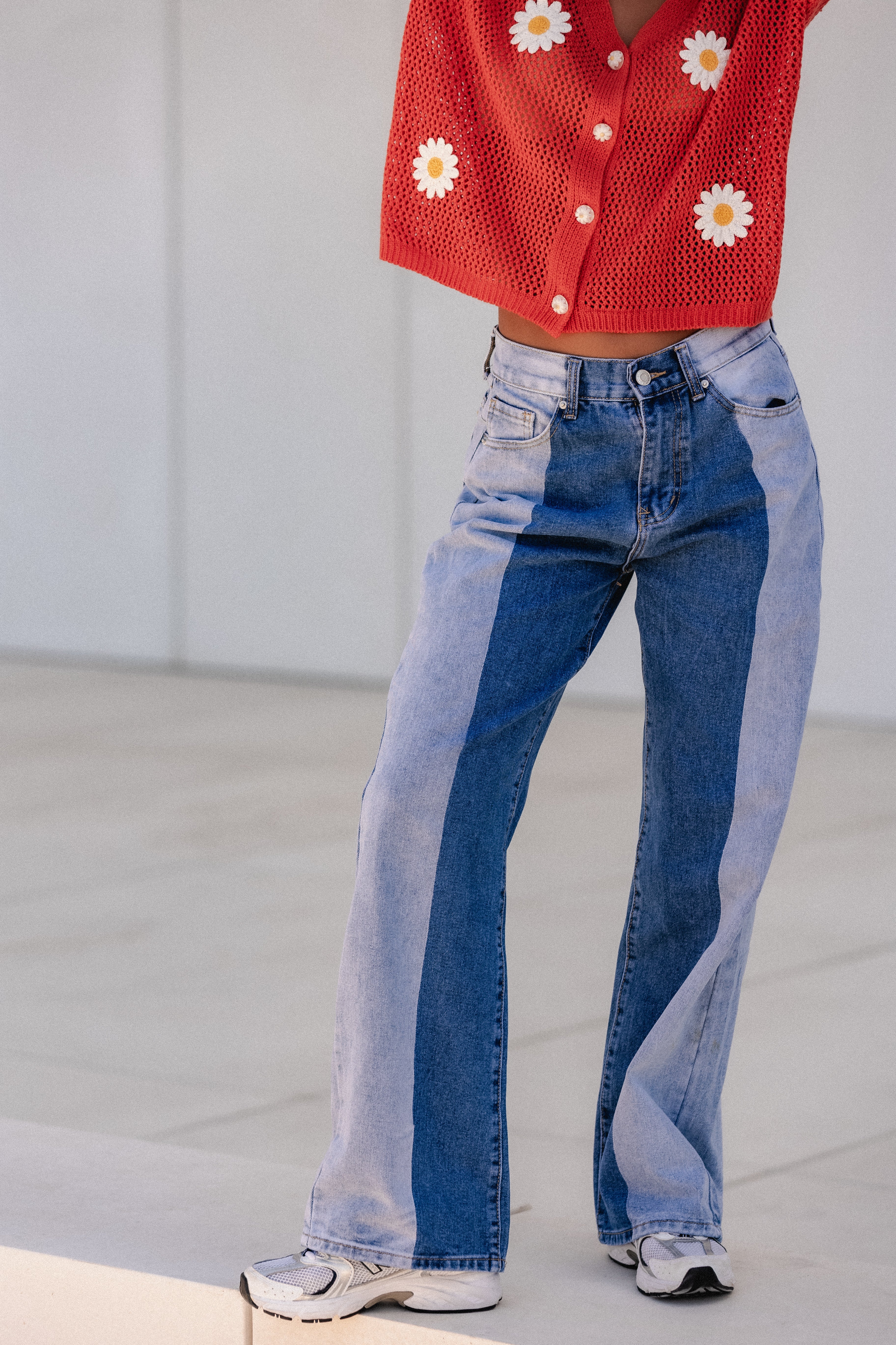 TWO- TONES JEANS