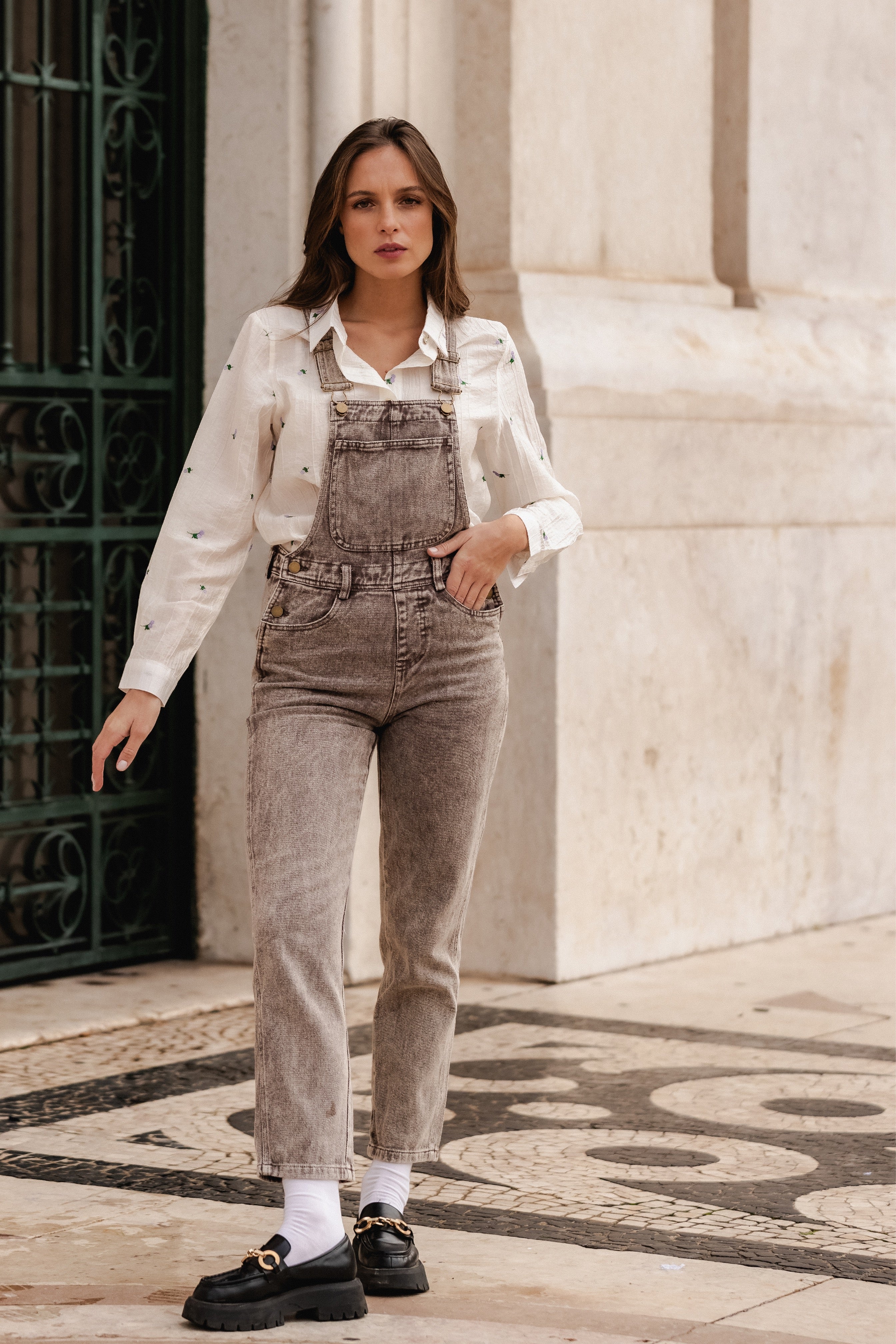 TAUPE OVERALLS