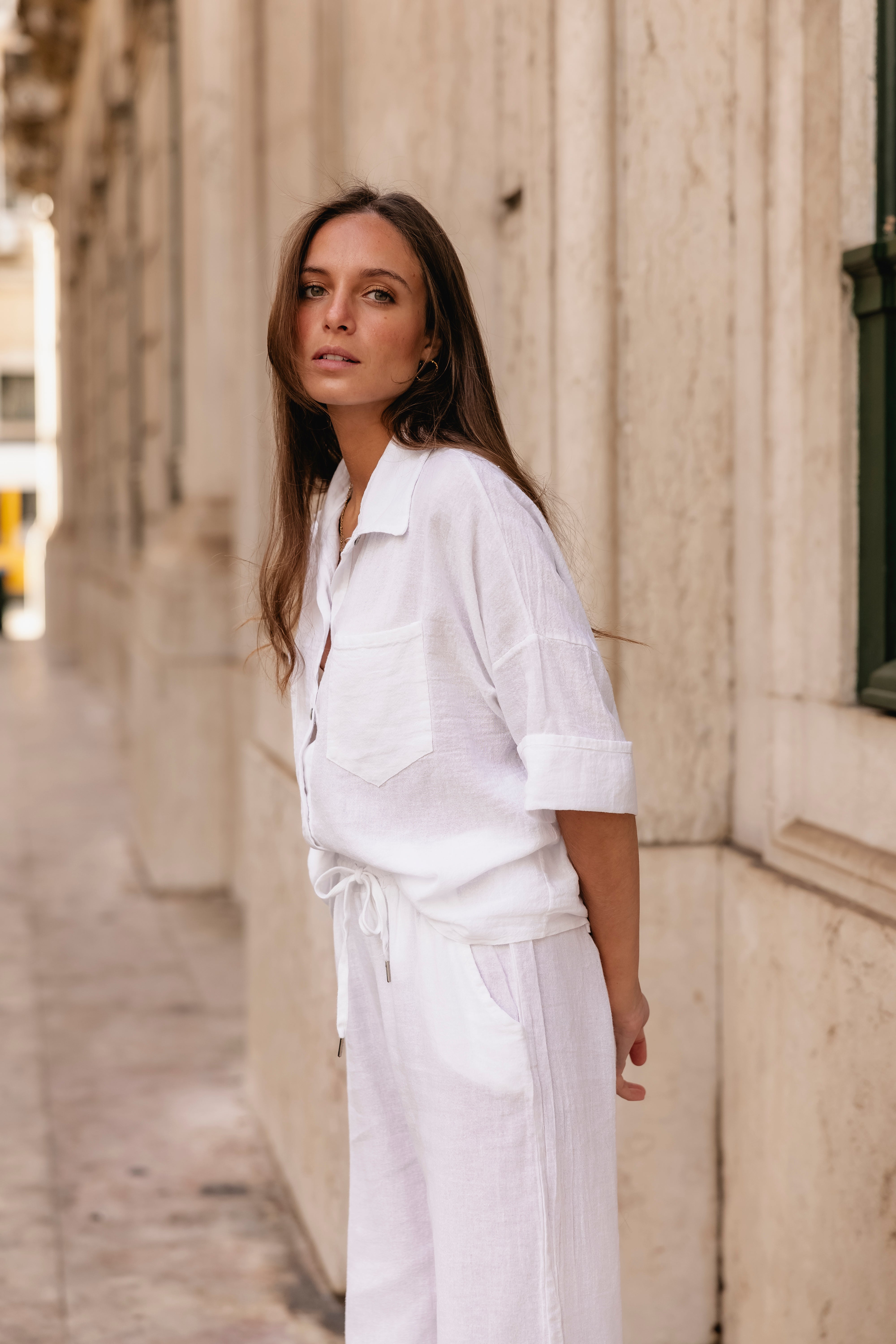 Camisa branca fluida