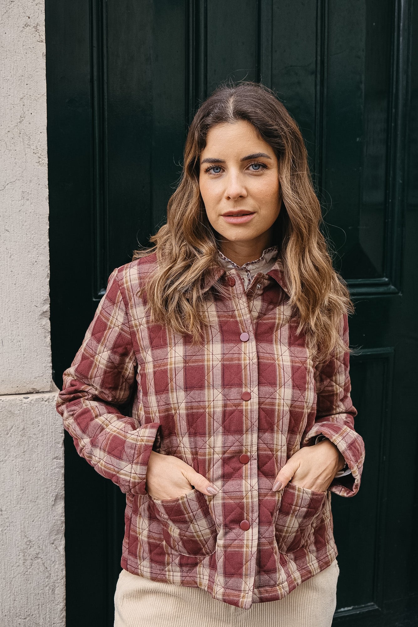 BORDEAUX AND YELLOW JACKET