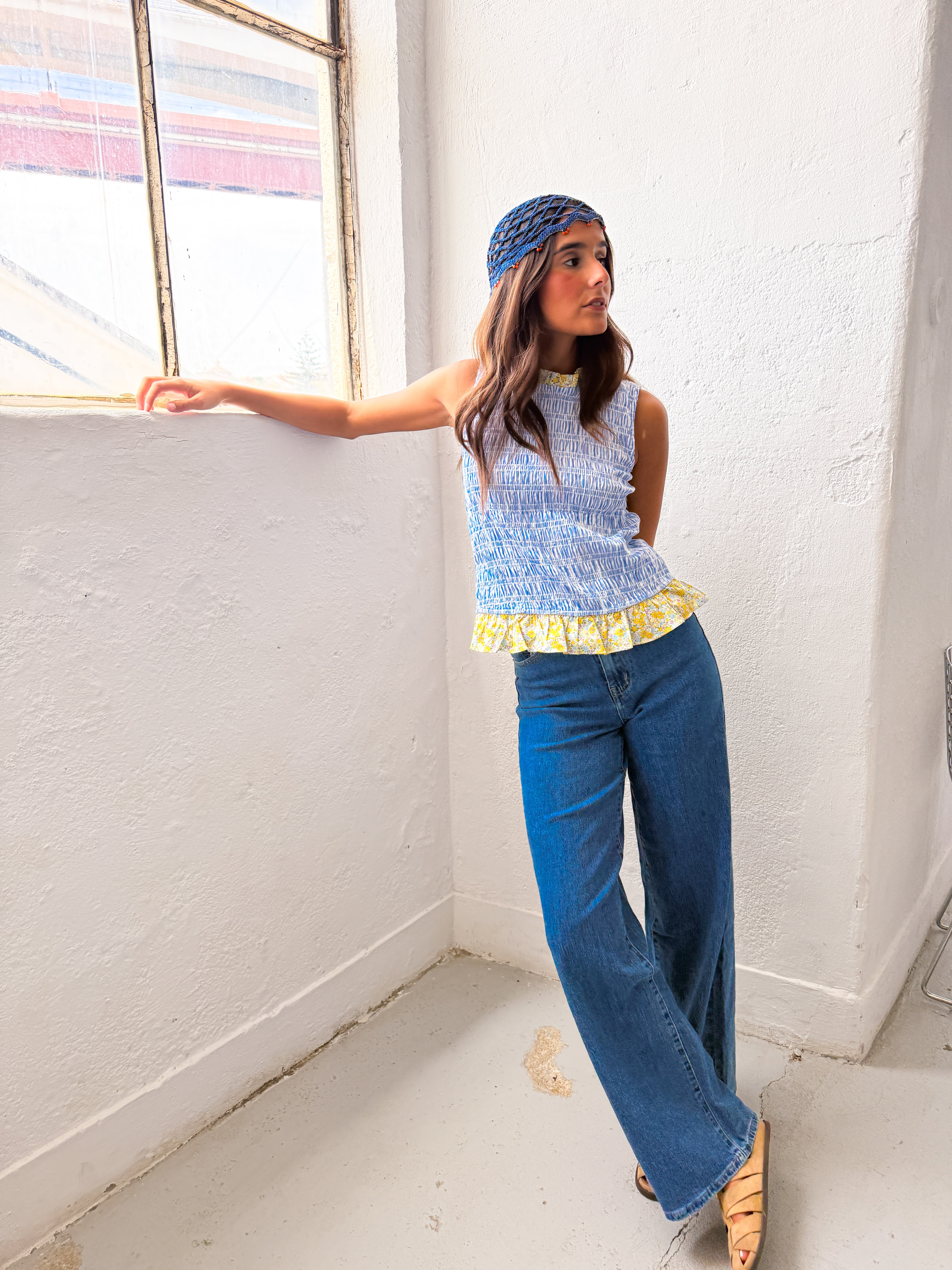 BLUE STRIPES TOP