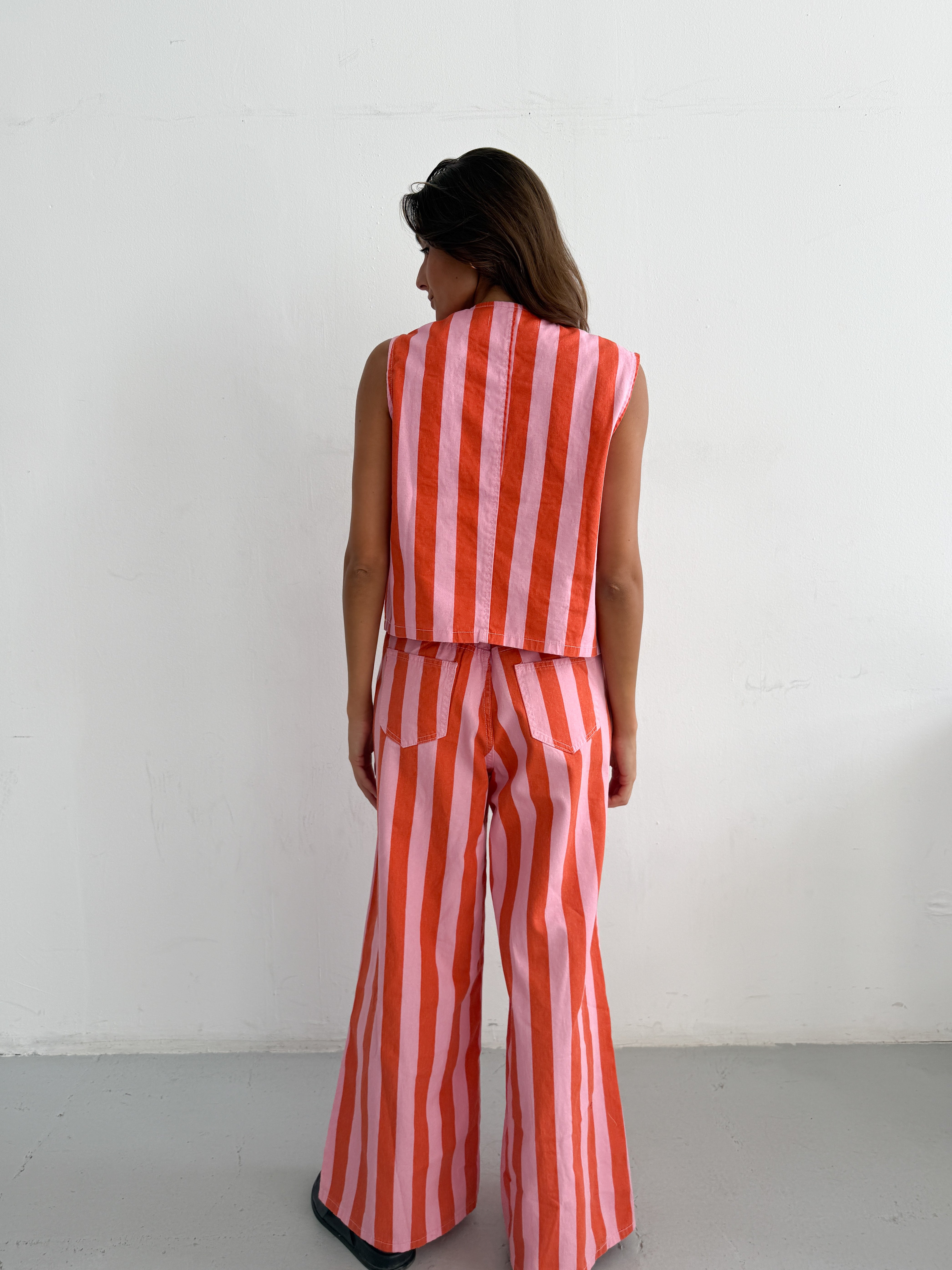 ORANGE STRIPES JEANS