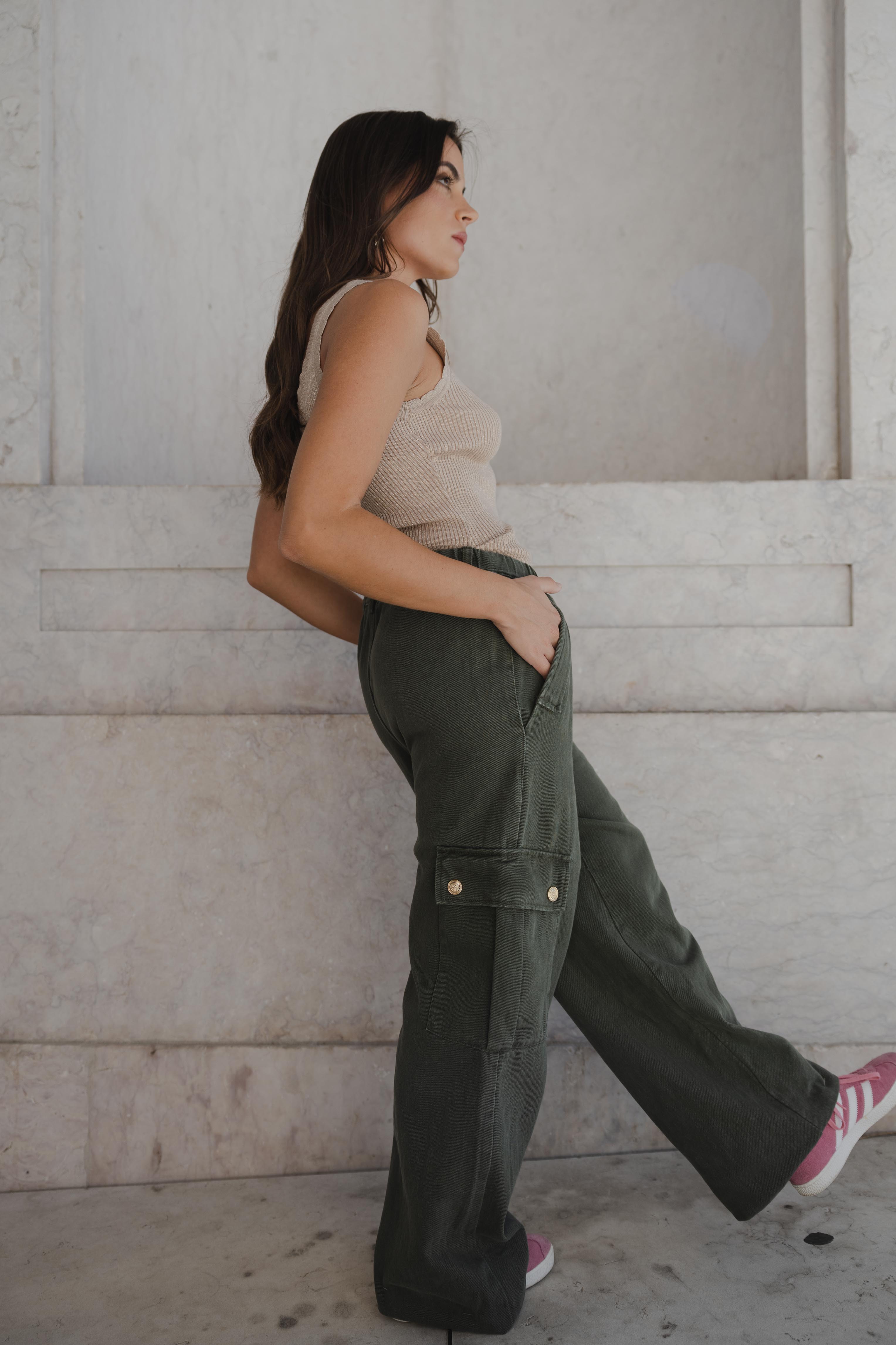 CARGO GREEN JEANS